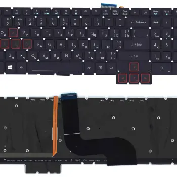 Клавіатура для ноутбука Acer Predator 15 G9-591 с подсветкой (Light), Black, RU