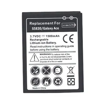Оригінальная акумуляторна батарея для смартфону Samsung Galaxy Ace S5830 3.7V Black 1500mAh