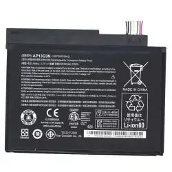 Акумуляторна батарея для планшета Acer AP13G3N Iconia Tab W3-810 3.7V Black 6800mAh Orig