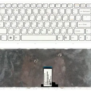 Клавиатура для ноутбука Sony Vaio (VPC-EG, VPC-EK) White, (White Frame) RU