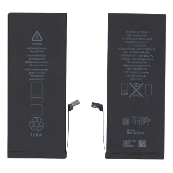 Акумуляторна батарея для смартфону Apple 616-0772 iPhone 6 Plus 3.82V Black 2915mAh 11.1Wh