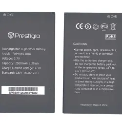 Акумуляторна батарея для смартфону Prestigio PAP4055 4055 Multiphone 3.7V Black 2500mAh 9.25Wh