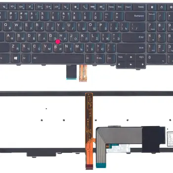 Клавиатура для ноутбука Lenovo ThinkPad Edge E545, E530, E535 с подсветкой (Light) Black, (Black Frame) RU