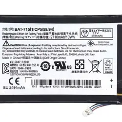 Акумуляторна батарея для планшета Acer BAT-715 Iconia Tab B1-710 3.7V Black 2710mAh Orig