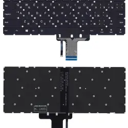 Клавіатура для ноутбука Lenovo Yoga (710-14IKB) Black с подсветкой (Light) (No Frame) RU