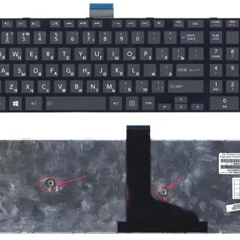 Клавиатура Toshiba Satellite (L50D-A, L70-A, S50-A, S50D-A, S70-A, S70D-A, S70T-A, S75-A, S75D-A, S75T-A)  Black, (Black Frame) RU