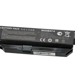 Аккумуляторная батарея для ноутбука DNS W650BAT-6 Clevo W650 11.1V Black 4400mAh OEM