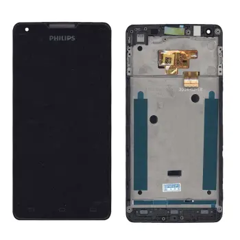 Матриця с тачскріном (модуль) для Philips Xenium W6610 чорний с рамкой