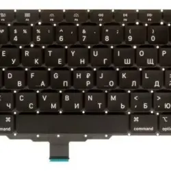 Клавіатура для ноутбука Apple MacBook Air 13 Retina (A2179) Early 2020 (вертикальный ентер), Black, RU