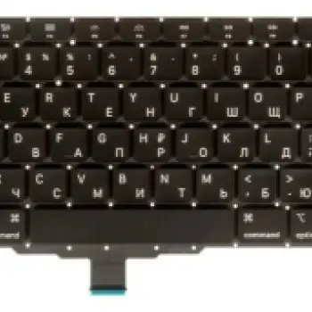Клавіатура для ноутбука Apple MacBook Air 13 Retina (A2179) Early 2020 (вертикальный ентер), Black, RU