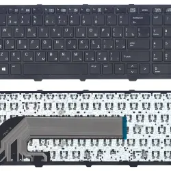 Клавиатура для HP ProBook (450 G0, 450 G1, 450 G2, 455 G1, 455 G2, 470 G0, 470 G1, 470 G2) Black, (Black Frame), RU