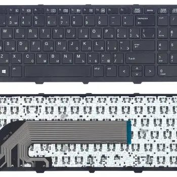 Клавиатура для HP ProBook (450 G0, 450 G1, 450 G2, 455 G1, 455 G2, 470 G0, 470 G1, 470 G2) Black, (Black Frame), RU
