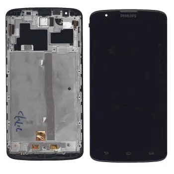 Матриця с тачскріном (модуль) для Philips Xenium I928 чорний с рамкой