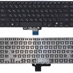 Клавиатура для ноутбука Asus VivoBook S15 S510 Black с подсветкой, (No Frame) RU