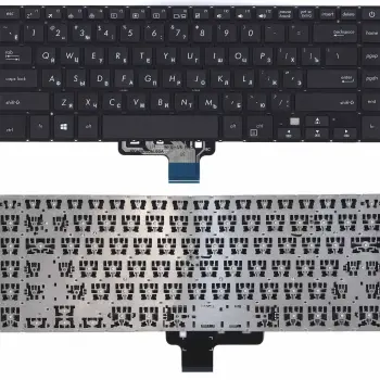 Клавіатура для ноутбука Asus VivoBook S15 S510 Black с подсветкой, (No Frame) RU