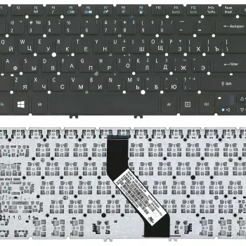 Клавіатура для ноутбука Acer Aspire V5-431, V5-431G, V5-431P, V5-431PG, V5-471, V5-471G, V5-471P с подсветкой (Light), Black, (No Frame) RU