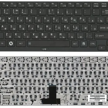 Клавиатура для ноутбука Toshiba Portege (R630, R930, R700, R705, R830, R835) Black, (Black Frame) RU