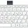 Клавиатура для ноутбука Toshiba Satellite (L50D-A, L70-A, S50-A, S50D-A, S70-A, S70D-A, S70T-A, S75-A, S75D-A, S75T-A)  White, (White Frame) RU 2