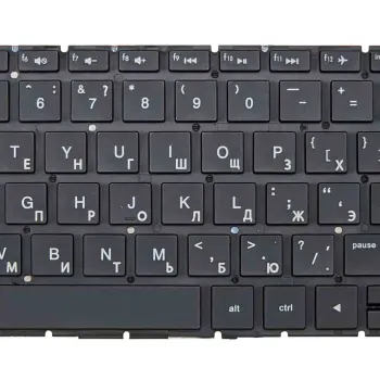 Клавиатура для ноутбука HP (15-dw0000) с подсветкой (Light), Black, (No Frame) RU