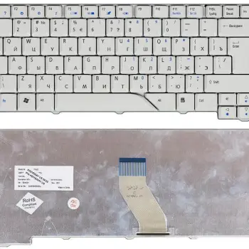 Клавіатура для ноутбука Acer Aspire 4710, 4520, 5315, 5520, 5710, 5710G, 5710Z, 5710ZG, 5720, 5920 White RU