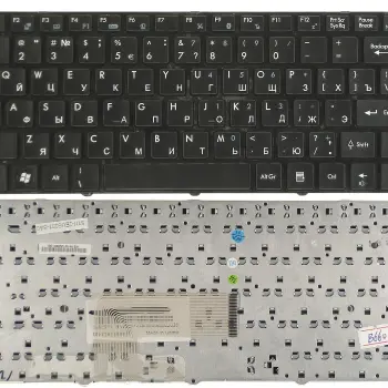 Клавиатура для ноутбука MSI (CX480) Black, (Black Frame), RU