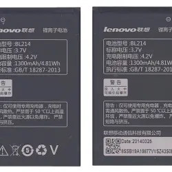 Акумуляторна батарея для смартфону Lenovo BL214 A208T 3.7V Black 1300mAh 4.81Wh