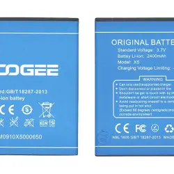 Акумуляторна батарея для Doogee GB/T18287-2013 X5, X5C, X5 Pro 3.7V Blue 2400mAh 8.88Wh