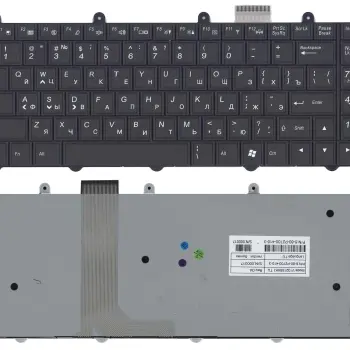 Клавіатура для ноутбука MSI (GE60, GE70) с подсветкой (Light), Black, (No Frame) RU