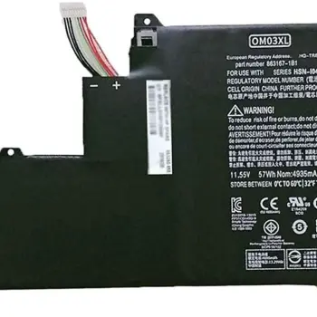 Аккумуляторная батарея для ноутбука HP OM03XL EliteBook 1030 G2 Type B 11.55V Black 4935mAh OEM