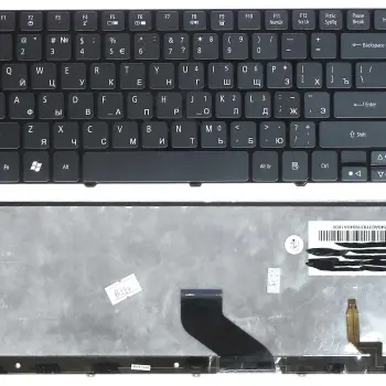 Клавіатура для ноутбука Acer Aspire 3410, 3810, 3820, 4230, 4240, 4250, 4410, 4530, 4540, 4551, 4553, 4560, 4625, 4736, 4740, 4741, 4810, 4820 серии, eMachines D440, D442, D528, D640, D730, Packard Bell EasyNote NM85, NM87 серии.