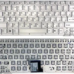 Клавіатура для ноутбука Sony Vaio (VPC-CA, VPCCA, VPC-SA, VPCSA) Silver, (No Frame) RU