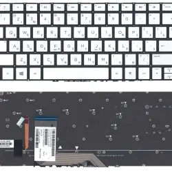 Клавиатура для ноутбука HP Spectre X360 (13-4000, 13-4103dx, 13-4003DX, 13-4005DX, 13-4110DX, 13-4193DX, 13-4195DX, 13-4193NR) с подсветкой (Light) Black, (Silver Frame) RU