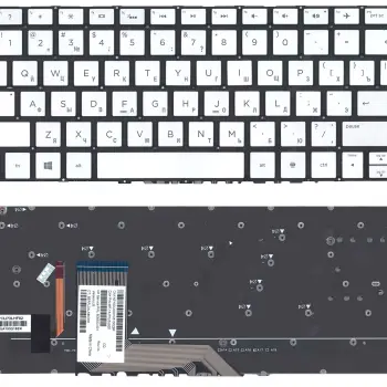 Клавиатура для ноутбука HP Spectre X360 (13-4000, 13-4103dx, 13-4003DX, 13-4005DX, 13-4110DX, 13-4193DX, 13-4195DX, 13-4193NR) с подсветкой (Light) Black, (Silver Frame) RU