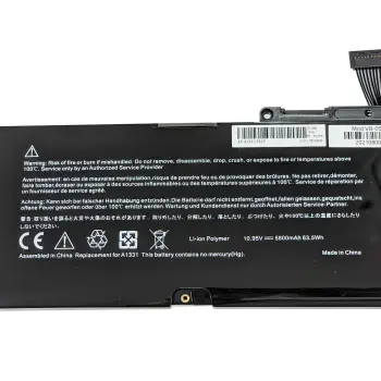Аккумуляторная батарея для ноутбука Apple A1331 MacBook 13" 10.95V Black 5800mAh OEM