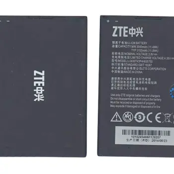 Аккумуляторная батарея для смартфона ZTE Li3830T43P4H835750 S291 Grand S2 3.8V Black 3100mAh 11.8Wh