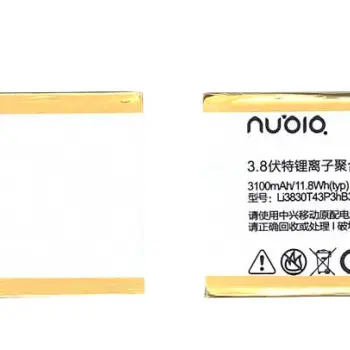 Аккумуляторная батарея для смартфона ZTE Li3830T43P3hB34243 Nubia Z7 3.8V White 3100mAh 11.8Wh
