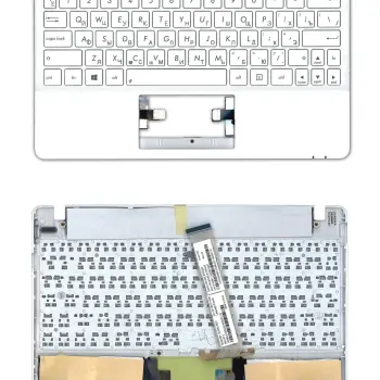 Клавіатура для ноутбука Asus Vivobook X102 White, (With Frame) RU