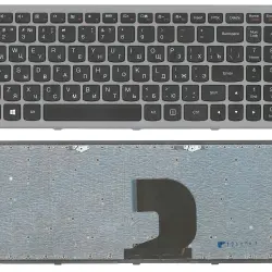 Клавиатура для ноутбука Lenovo Ideapad P500, Z500, Z500A, Z500G, Z500T Black, (Gray Frame) RU