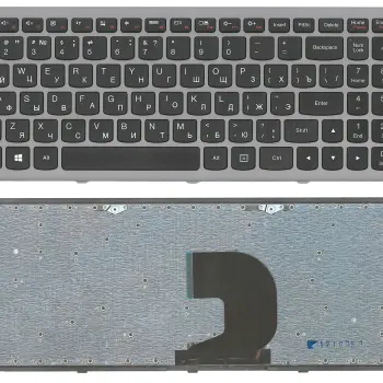 Клавіатура для ноутбука Lenovo Ideapad P500, Z500, Z500A, Z500G, Z500T Black, (Gray Frame) RU