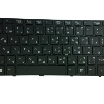 Клавиатура для HP ProBook (430 G3, 440 G3, 430 G4, 440 G4, 445 G3) Black, (Black Frame), RU