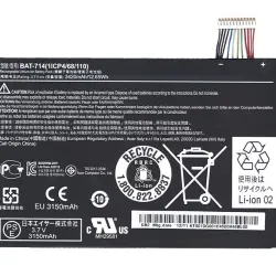 Акумуляторна батарея для планшета Acer BAT-714 Iconia Tab A110 3.7V Black 3420mAh Orig