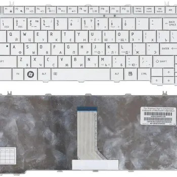 Клавиатура Toshiba Satellite Satellite A600, T130, T135, U400, U405, U500, U505, Portege M800, M900, White, RU