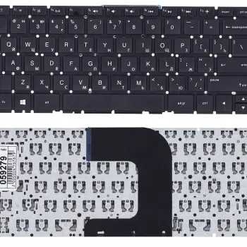 Клавіатура для ноутбука HP Pavilion (14-AC), Black, (No Frame) RU
