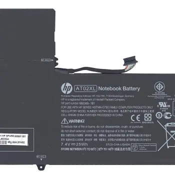Аккумуляторная батарея для планшета HP AT02XL ElitePad 900 G1 (D3H85UT) 7.4V Black 3200mAh Orig