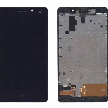 Матрица с тачскрином (модуль) для Nokia XL Dual sim RM-1030 с рамкой черный