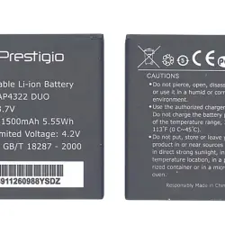 Акумуляторна батарея для смартфону Prestigio PAP4322 4322 Multiphone 3.7V Black 1500mAh 5.55Wh