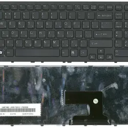Клавіатура для ноутбука Sony Vaio (VPC-EH, VPCEH) Black, (Black Frame) RU