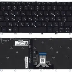 Клавиатура для ноутбука Dell XPS (13 9365) Black с подсветкой (Light), (No Frame) RU
