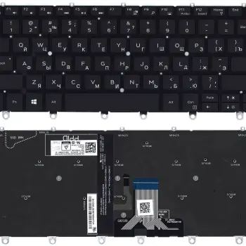 Клавіатура для ноутбука Dell XPS (13 9365) Black с подсветкой (Light), (No Frame) RU