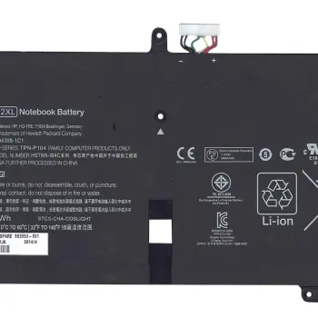 Аккумуляторная батарея для ноутбука HP DA02XL Envy TPN-P104 7.4V Black 2860mAh Orig